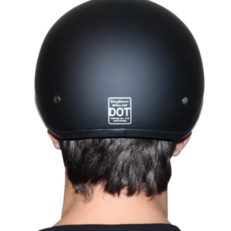 Daytona Skull Cap Helmet Grey Carbon Fiber