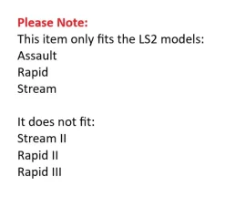 LS2 Assault/Rapid/Stream Pinlock Ready Face Shield