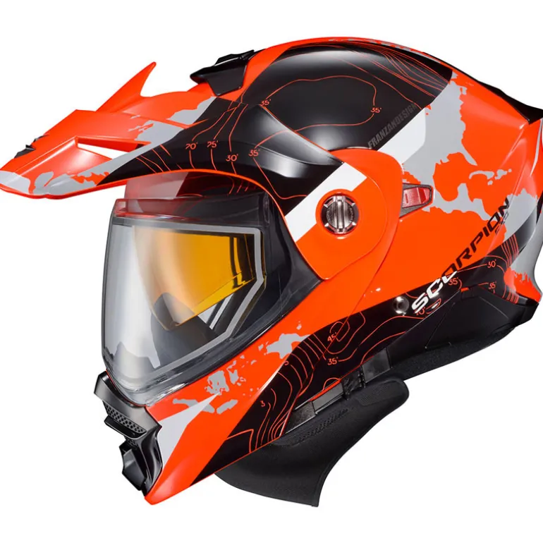 Scorpion EXO-AT960 Topographic Snow Helmet - Dual Shield