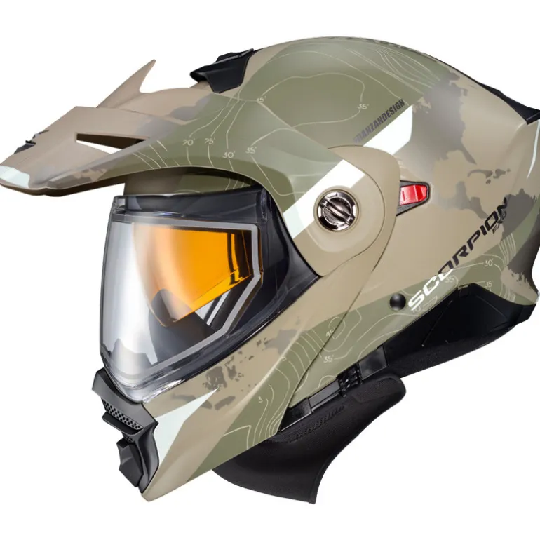 Scorpion EXO-AT960 Topographic Snow Helmet - Dual Shield