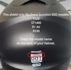 Scorpion T520 ST1400 R1 Air R330 Face Shield
