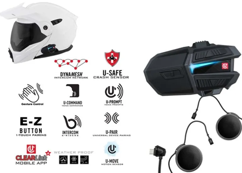 UCLEAR Motion Infinity Bluetooth Helmet Audio System - Single Pack