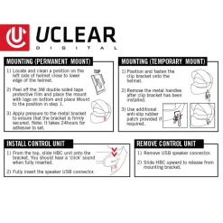UCLEAR Permanent Mounting Clip for Audio Systems